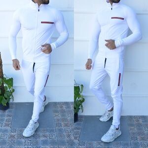 Men's White Track suit